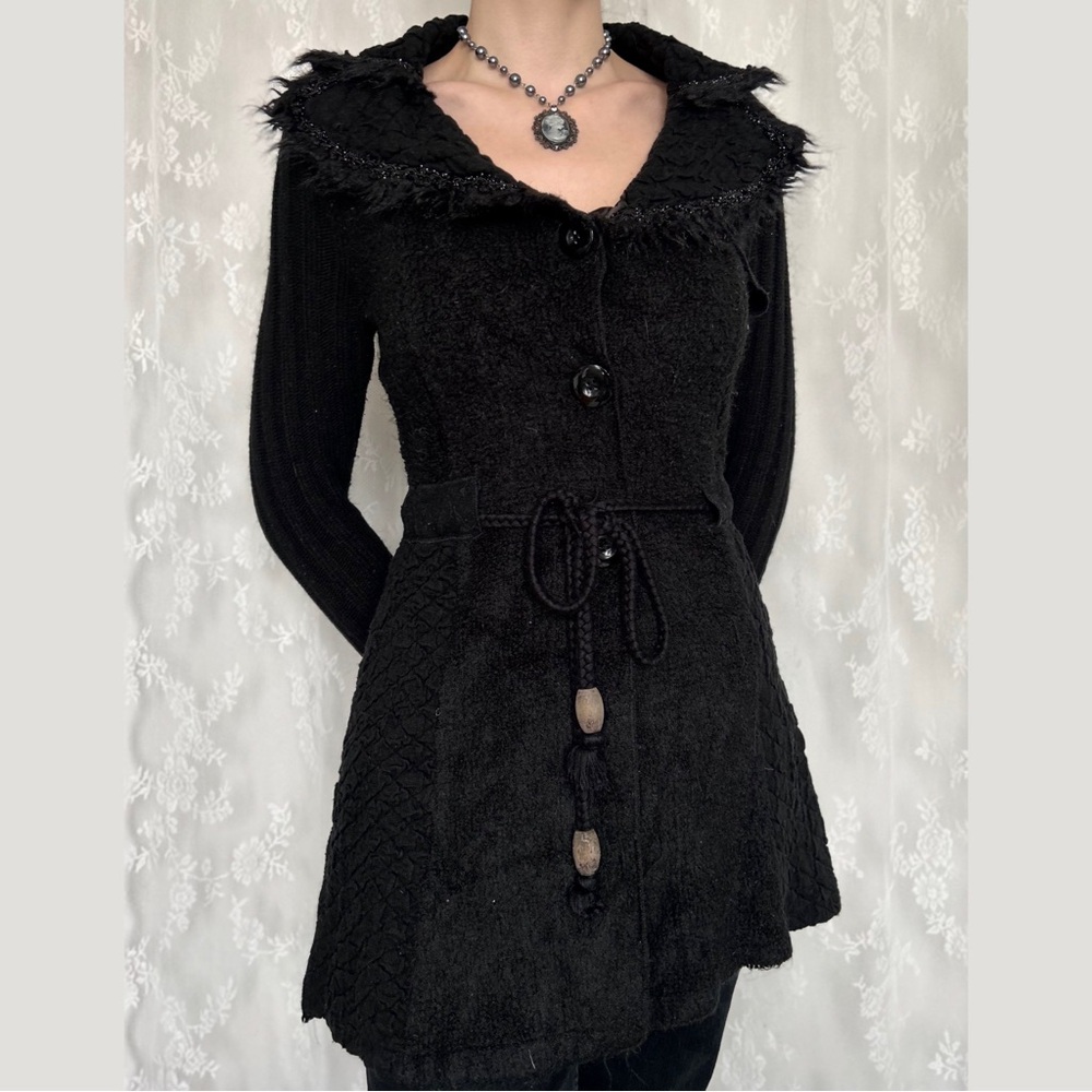 Vamp Whimsygoth Black Cardigan